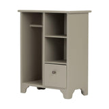 Maxbell 1/12 Dollhouse Furniture Wood Wardrobe Handmade Decoration Opening Accessory Gray Green