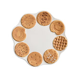 Maxbell Pottery Tableware Art Supplies Fashion Decor for Housewarming Camping Travel Brown Cookie Plate