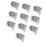 Maxbell 10x Fence Brackets Heavy Duty Parts Connecting for Balcony Wood Fencing Lawn 44mm