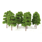Maxbell 2x20Pcs Model Abies Holophylla Tress Train Railroad Scenery 1:150 Light Green