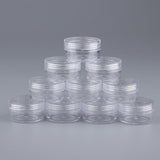 Maxbell Maxbell 10x Empty Round Clear Makeup Jar Pot Powder Travel Cream Cosmetic Container 10g(A)