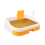 Maxbell Pet Dog Toilet Portable Dog Potty Pan Reusable Anti Splashing Dog Potty Tray Orange White