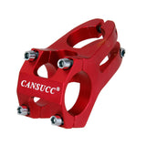 Maxbell Maxbell Adjustable Bicycle MTB Alloy Short Handlebar Stem Riser Fixed 31.8mm Red