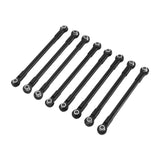 Maxbell 8Pcs RC Car Chassis Fixing Rod Easy to Install Repair DIY for 1/12 H12Y H12P Black