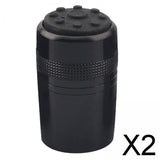 Maxbell 2xFishing Rod Butt Cap Fishing Pole End Cap for Repair Fishing Rod Accessories Black 35mm