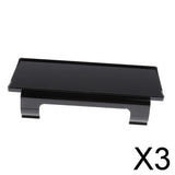 Maxbell 3xCar SUV Lens Cover Snap Housing for Straight Curved LED Light Black