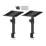 Maxbell Clamp Desktop Speaker Stand Audio Holder for Computer and Bookshelf Speakers 2 pieces