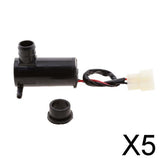Maxbell 5xUniversal 12V Car Vehicles Windshield Washer Pump Nozzle Motor