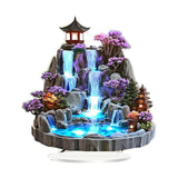 Maxbell 2D Tabletop Water Fountain Decor Acrylic Desktop Plaque for Living Room Desk