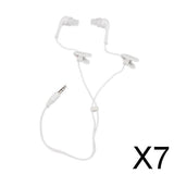 Maxbell 7x3.5mm Sport Underwater Audio Waterproof Earphone Headphones for iPod White