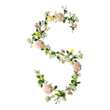 Maxbell 3x Artificial Flower Silk Rose Leaf Garland Wedding Rose Vine Hotel
