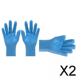 Maxbell 2x10Pcs Strong Nitrile Gloves Powder Free Pet Care Protective Gloves Blue XL