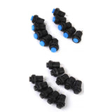 Maxbell 20pcs Blue + Black On/Off Latching Push Button Switch Locking Dash for Car Boat