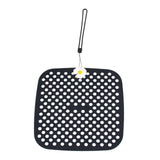 Maxbell Shoe Charm Organizer Decorative Charms Hanging Roll Bag for Closet Dorm black