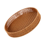 Maxbell Wicker Basket Home Decoration DIY Bathroom Tissue Holder Keys Bowl Organizer Round M