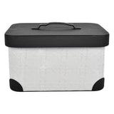 Maxbell Snack Bin PU Leather Rustic Decor Storage Organizer for Kitchen Bedroom Desk solid color