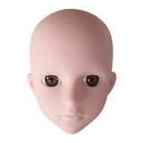 Maxbell Mannequin Training Head Cosmetology Face Head for Beauty Salon Home Beginner Brown Eyes