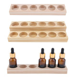 2 Pieces Wood Essential Oils Perfume Display Storage Organizer Holder Stand