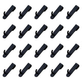 Maxbell 20x Gridwall Hooks Organize Tools Pegboard Hook for Workbench Camping Hiking Black