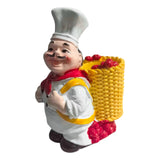 Maxbell Chef Figurine Resin Housewarming Gifts Accent Figure for Coffee Home Kitchen Basket Chef