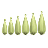 Maxbell Fishing Practice Plugs Wear Resistant Casting Plugs for Playground Yard Lawn Green 6pcs