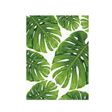 Maxbell 2pcs Unframed Green Palm Leaf Canvas Oil Painting Picture Wall Art Decor