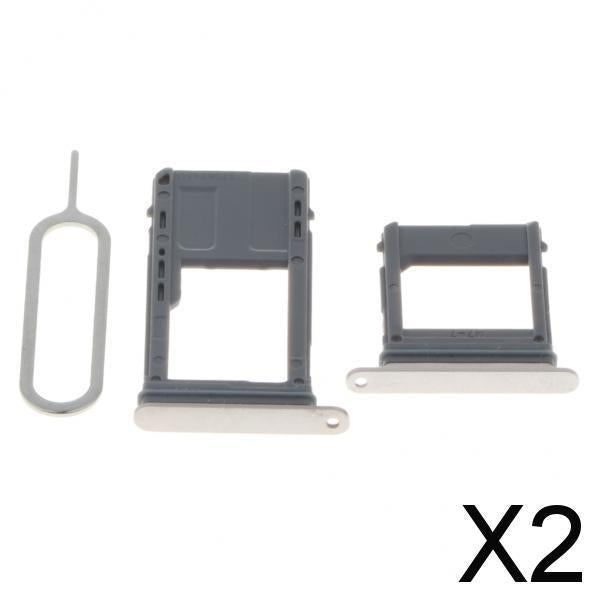 Maxbell 2xSim Card Holder Slot Tray Replacement for Samsung A5 A7 2017 A520 gold