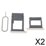 Maxbell 2xSim Card Holder Slot Tray Replacement for Samsung A5 A7 2017 A520 gold