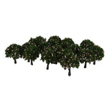 Maxbell 4x20pcs 4cm Scenery Landscape Train Model Trees w/ Pink Peach Fruit 1/300