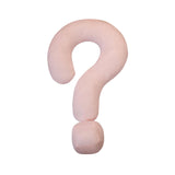 Soft Throw Pillow Lightweight Question Mark Pillow for Office Girls Bedroom Pink