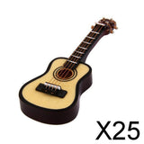Maxbell 25x1:12 Dollhouse Miniature Music Instrument Classical Guitar