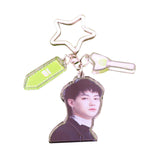 Maxbell Acrylic Keychain Portable Versatile Adorable Keyring for Women Birthday Gift Style E