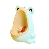 Maxbell Cute Frog Standing Potty Trainer Urinal Wall Mounted for Boys Toddlers Kids Light Blue