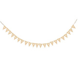 Maxbell Wooden Pennants Pattern Bunting Banner with Heart Home Party Hanging Garland - Aladdin Shoppers
