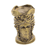 Brass Candlestick Holder Sculpture Retro Living Room Office Tea Light Holder