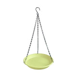 Maxbell Birds Feeder and Birdbath Bowl with Chains Bird Food Tray for Gift Lawn Yard Yellow