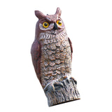 Maxbell 2x Fake Owl Outdoor Pest Bird Squirrels Pest Repellent for Keep Birds Away