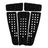 Maxbell 5 Pieces Diamond Grooved EVA Surfboard Traction Deck Grip Tail Pad Black - Aladdin Shoppers