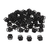 Maxbell 200pcs Plastic Toggle Spring Clasp Stop Single Hole Cord Locks