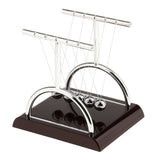 Maxbell Maxbell T-Shaped Newton's Cradle Balance Ball Physics Science Pendulum Classic Desk Toy Wine Red