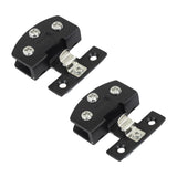 Maxbell 2Pcs Glass Cabinet Door Hinge Sturdy for Shower Door Kitchen Display Cabinet Black