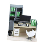 Miniature Office Furniture 1/12 Scale Micro Scene Decoration Simulation Gift Style D