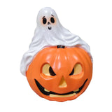 Maxbell Halloween Couple Ghost Figurine Resin Statue for Table Halloween Party Shelf Boy