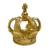 Maxbell Maxbell Resin Royal Crown Statue Figurine Versatile Handicraft for Home Office Decor Golden