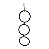 Maxbell Snake Climbing Enrichment Rings Habitat Reptile Tank Accessories Black