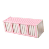 Maxbell Trading Card Storage Box Fashion Collectible Card Bin for Tabletop Gift Home Pink
