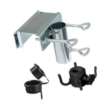 Maxbell Patio Sunshade Umbrella Stand Clip for Beach Courtyard Sturdy Easily Install Black Hook