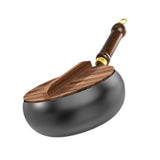 Maxbell Nonstick Wok No Coating Gas Boiling Stir Fry Pan for Restaurant Camping Home wood lid