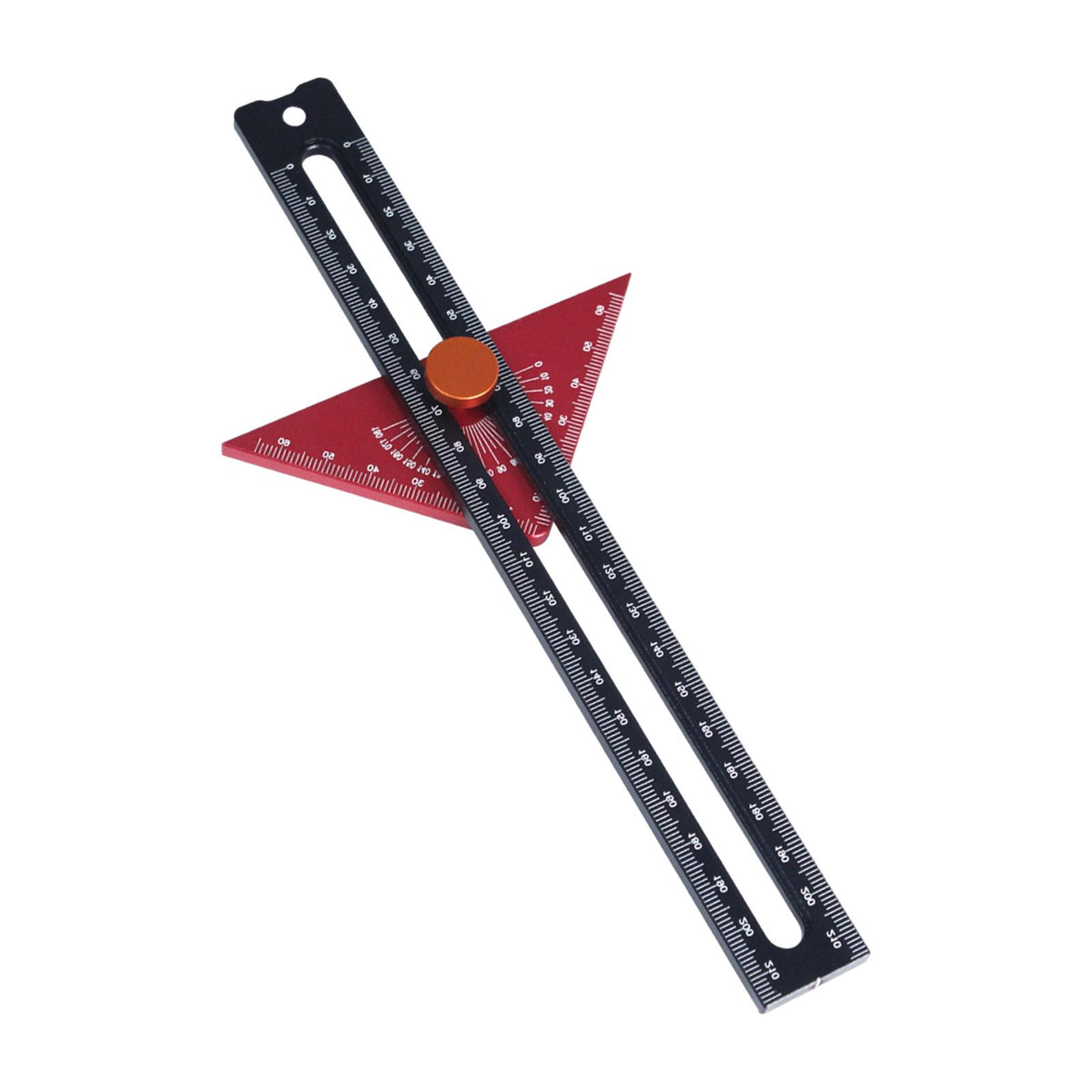 Maxbell Woodworking Scriber Ruler High Accuracy 180 Degrees for Carpenter Woodworking