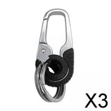 Maxbell 3xCar Key Chain for Men Multifunction Exquisite Universal for Men Women Unisex Black
